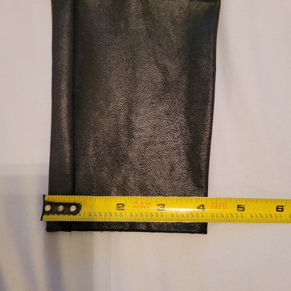 Spanx Black Coated Leggings Size Large - Picture 9 of 12